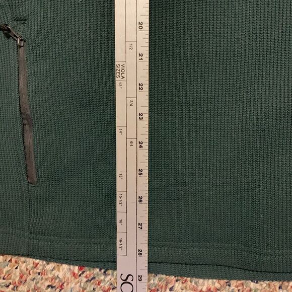 Campus Heritage Green Michigan State Spartans 1/4 Zip Textured Sweatshirt Sz XL - Picture 13 of 14